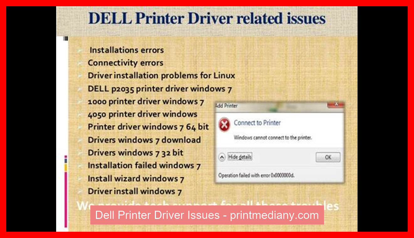 Dell Printer Driver Issues
