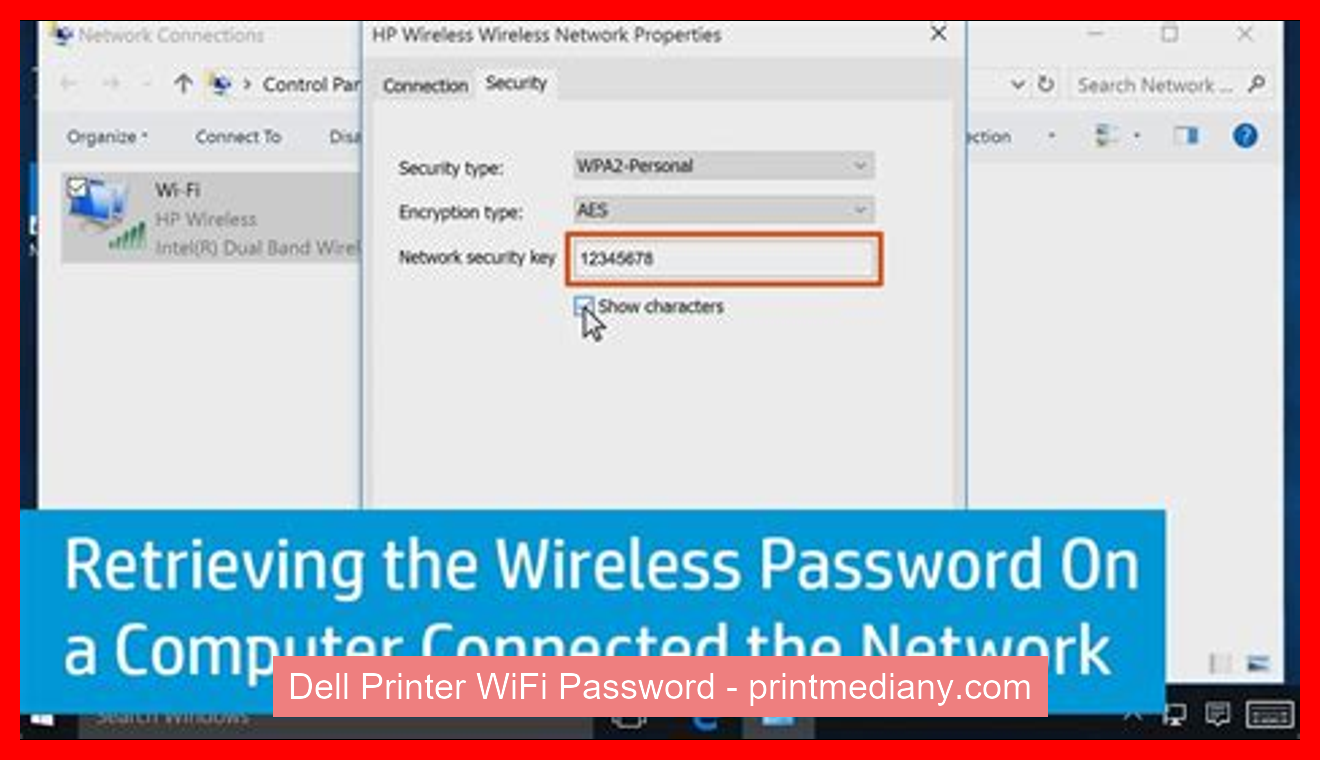 Dell Printer WiFi Password