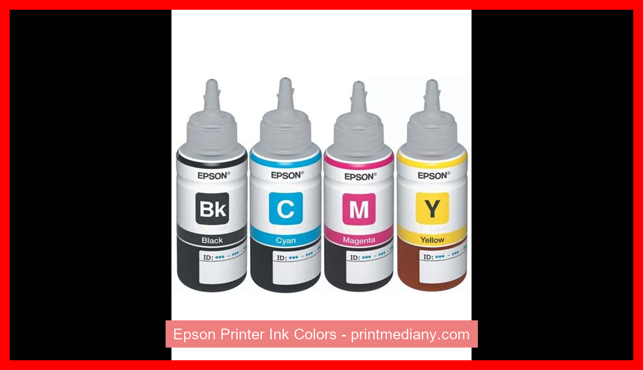 Epson Printer Ink Colors