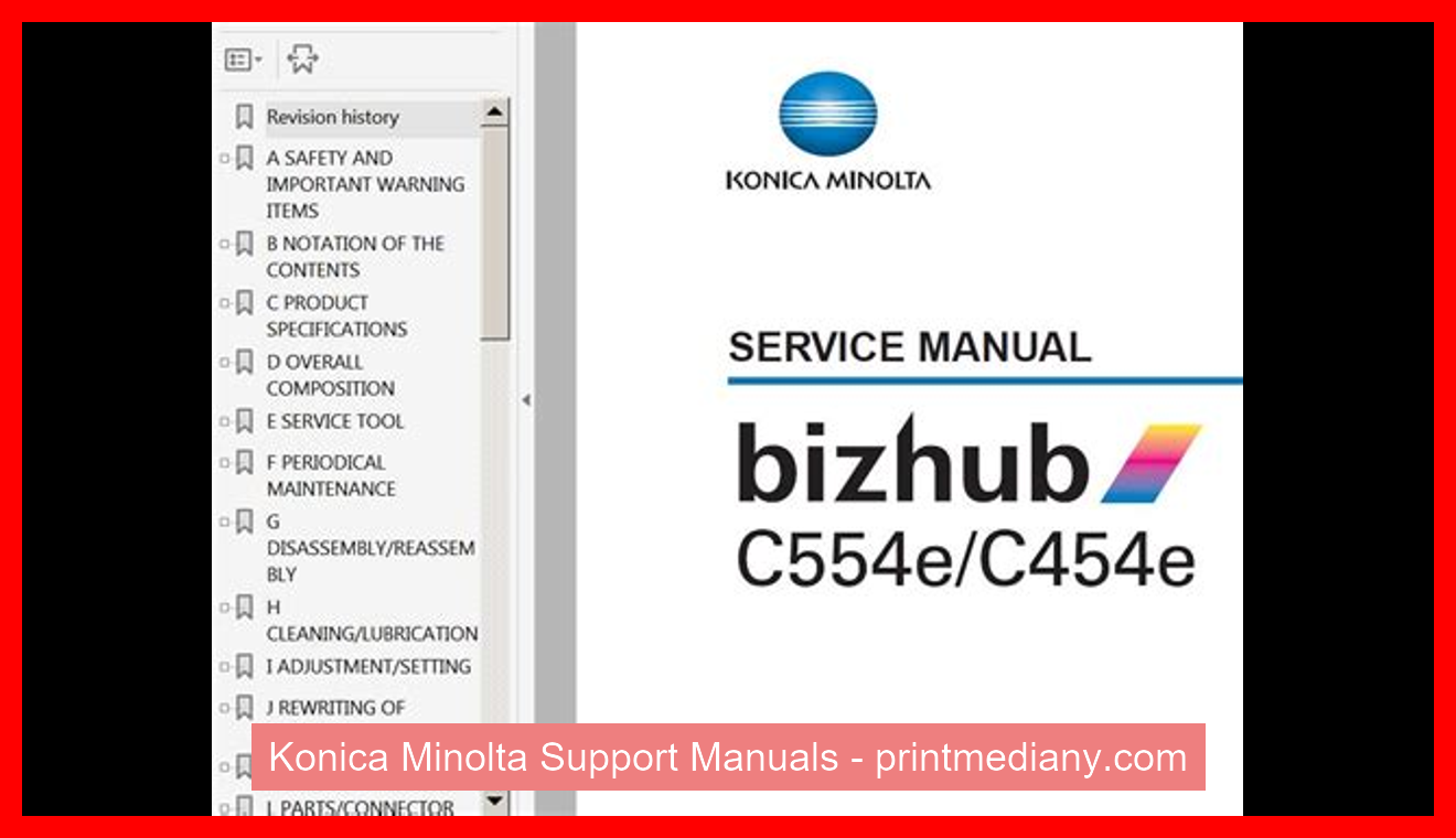 Konica Minolta Support Manuals