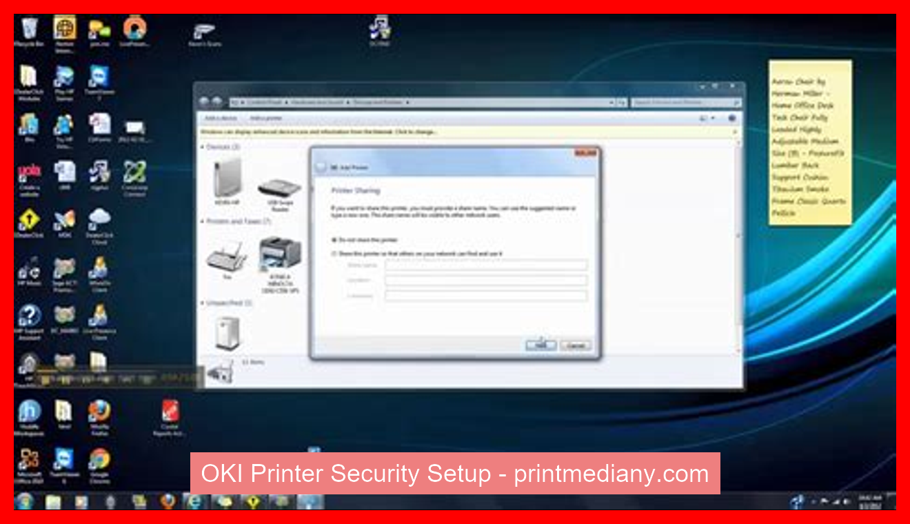 OKI Printer Security Setup