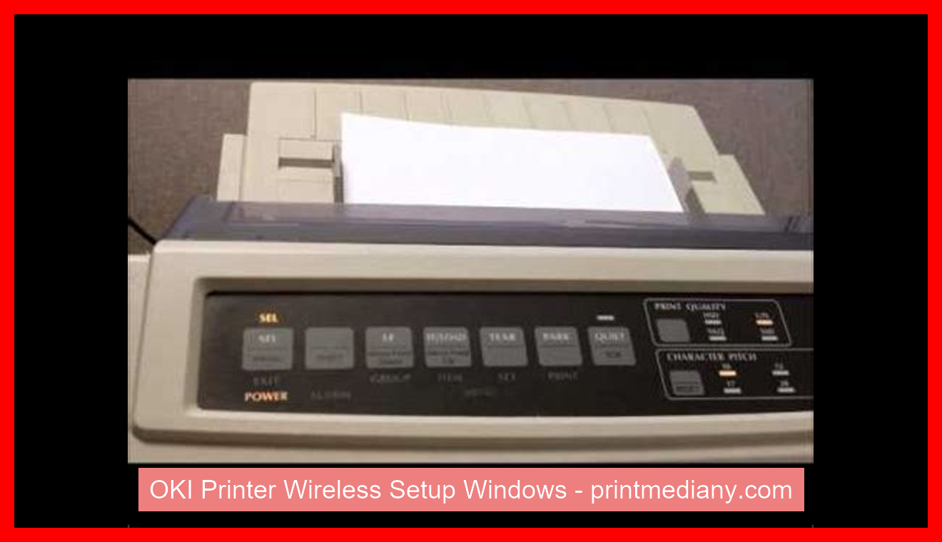 OKI Printer Wireless Setup Windows