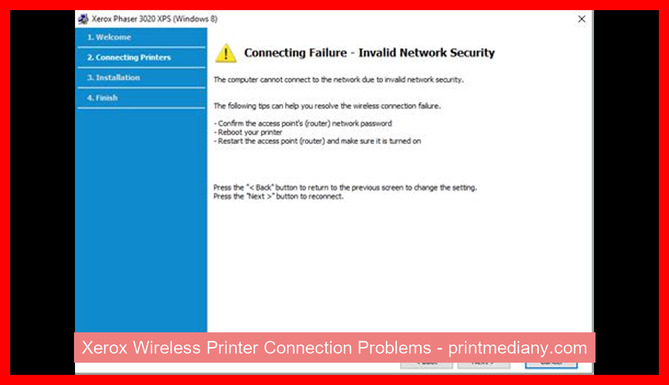 Xerox Wireless Printer Connection Problems