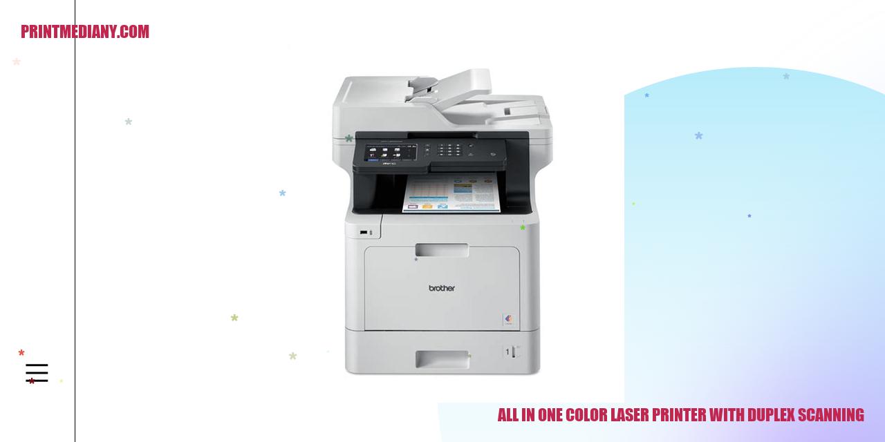 all in one color laser printer with duplex scanning
