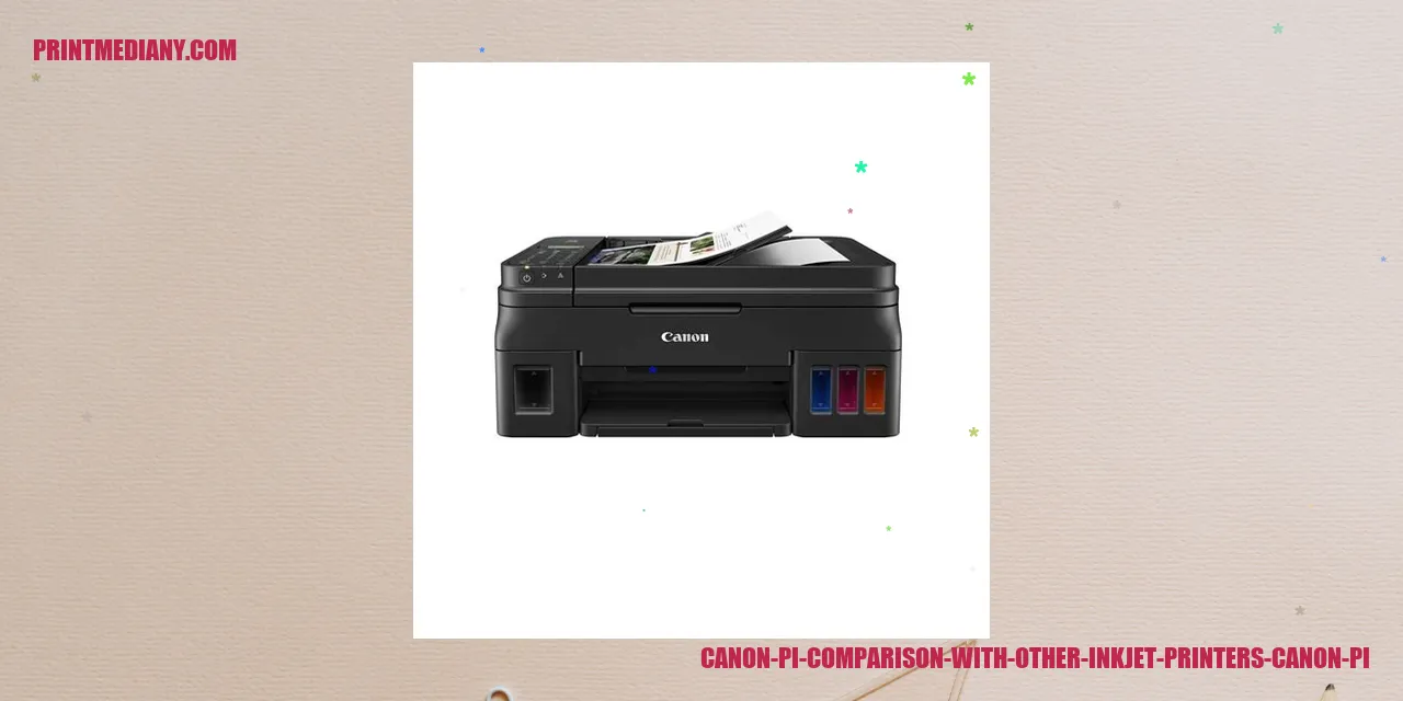 Canon Pi: Comparison with Other Inkjet Printers