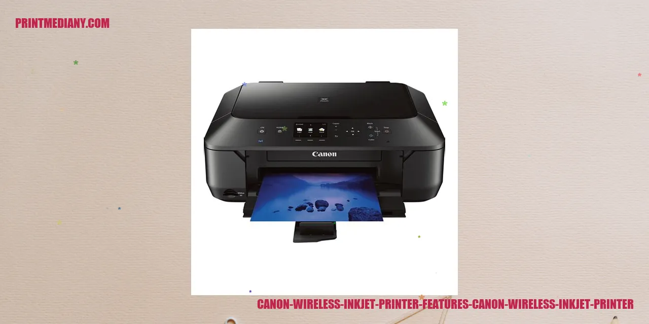 Canon Wireless Inkjet Printer Features