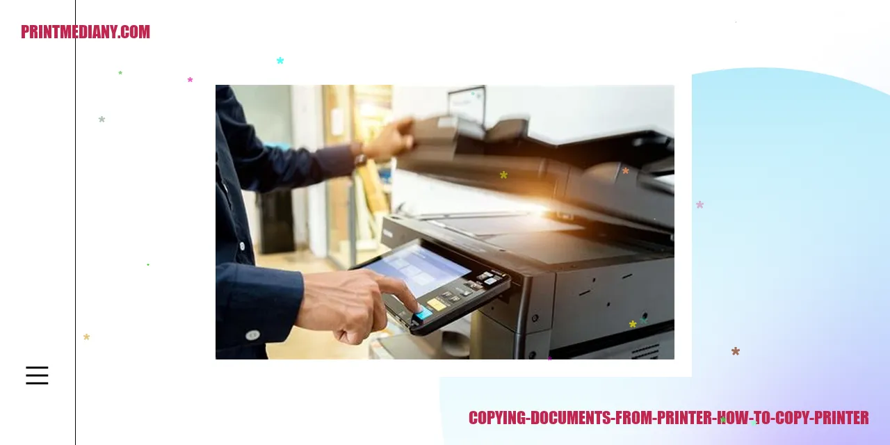 Copying Documents from Printer