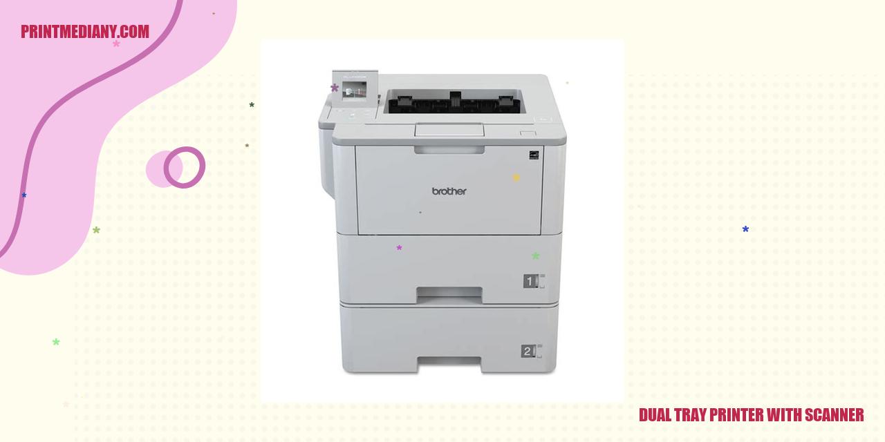 dual tray printer with scanner