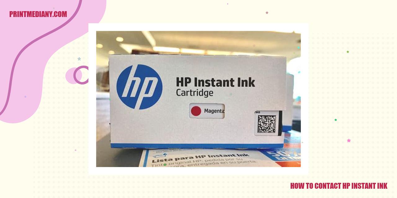 how to contact hp instant ink