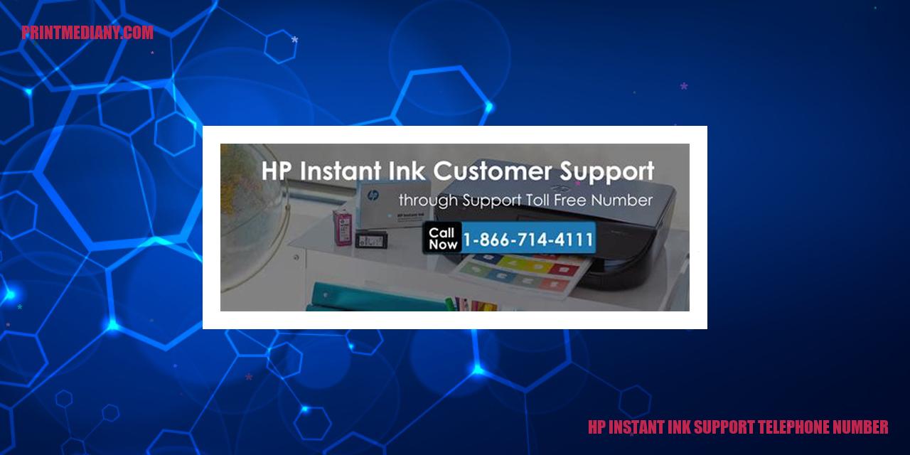 hp instant ink support telephone number
