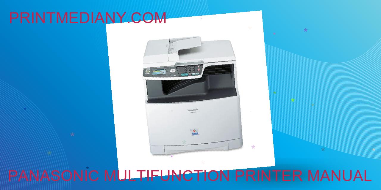 Panasonic multifunction printer manual