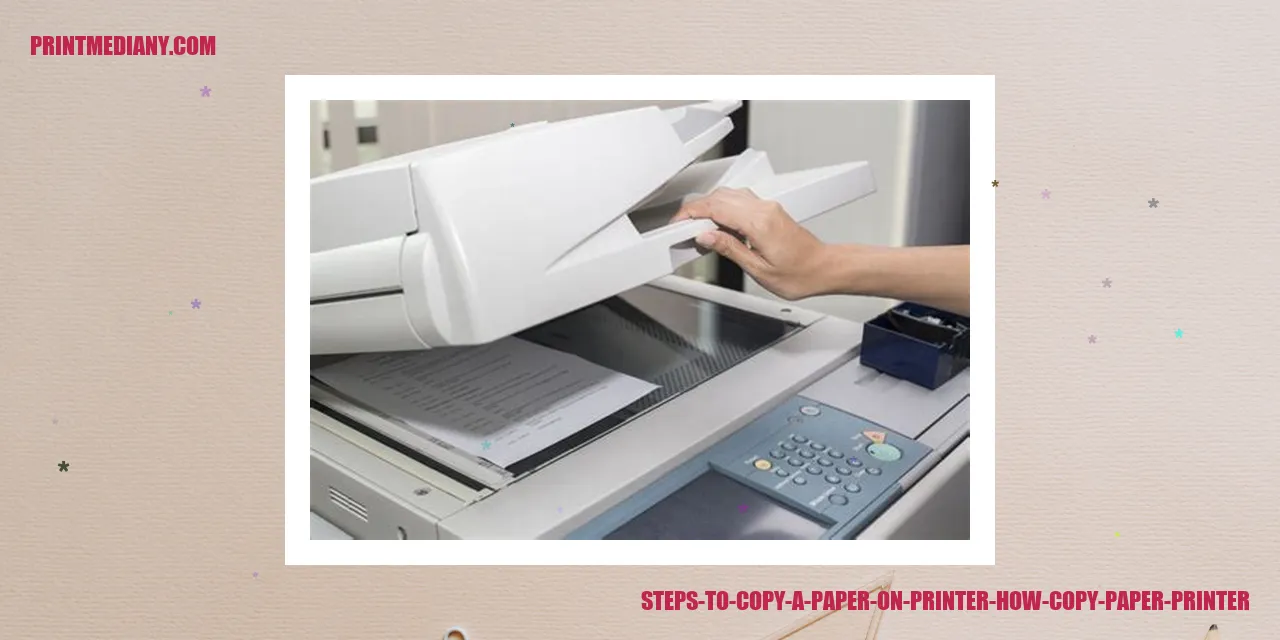 Steps to Copy a Paper on a Printer