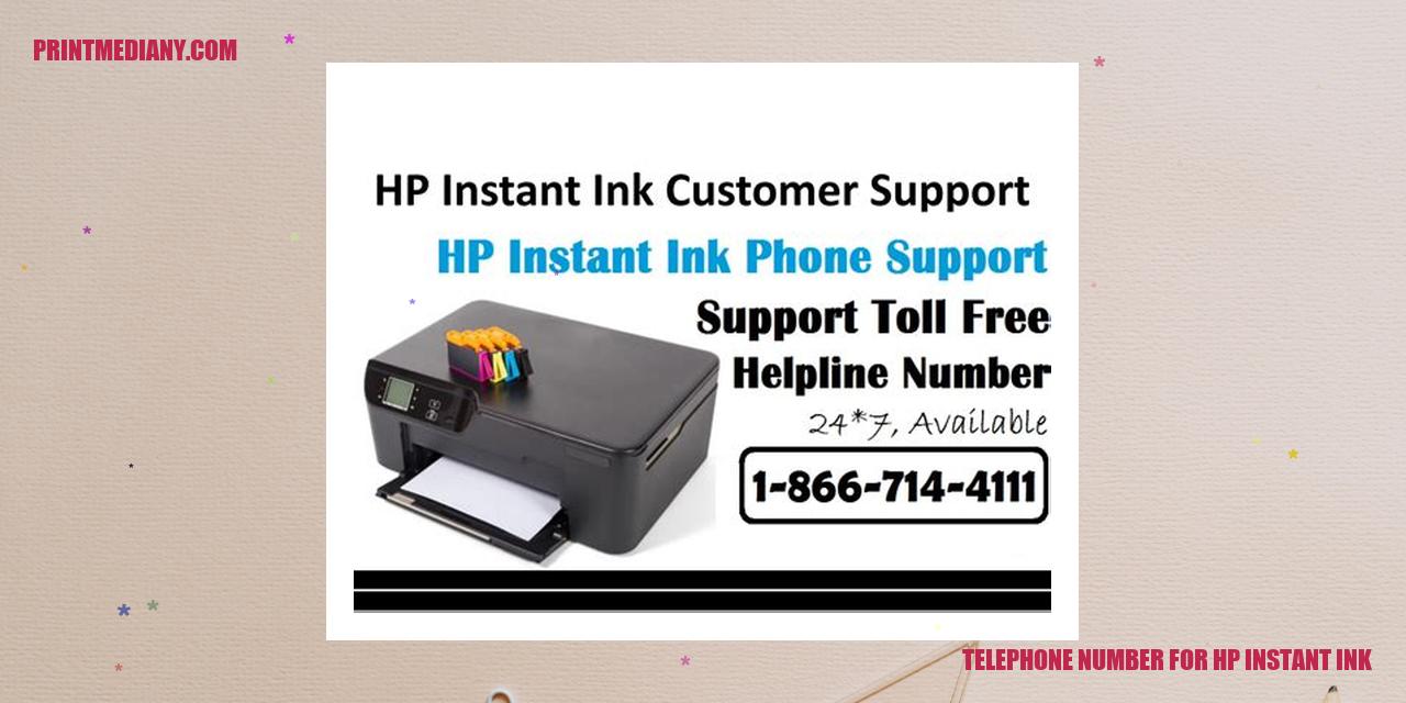 telephone number for hp instant ink