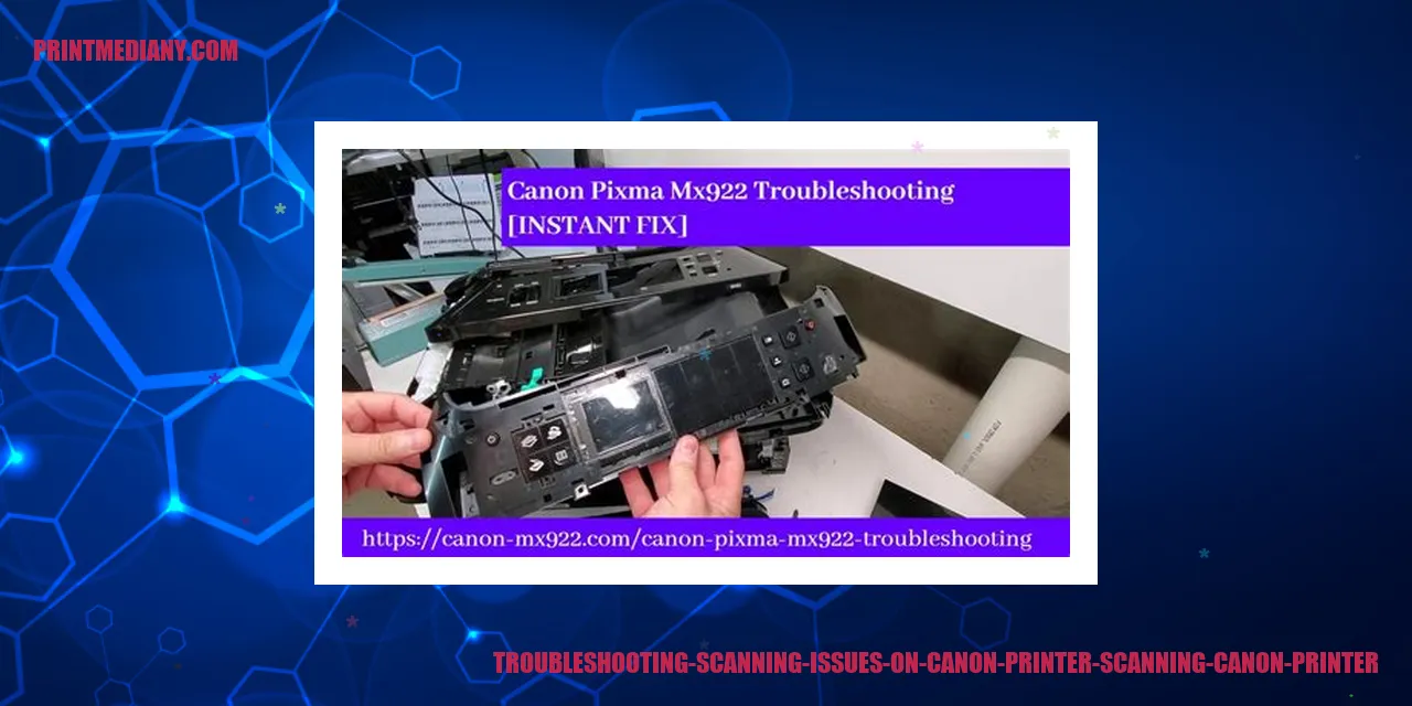 Troubleshooting Scanning Issues on Canon Printer